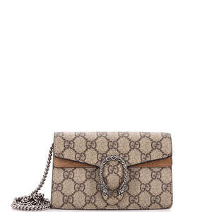 Gucci Super Mini Dionysus Bag GG Coated Canvas